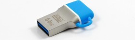 64GB blau USB C 3 0/USB A 3 0
