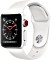 Apple Watch Series 3 (GPS + Cellular) Aluminium 38mm silber mit Sportarmband weiß (MTGN2ZD/A)
