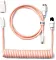 Keychron Coiled Aviator Cable, Tastaturkabel (Spiral-przewód materiałowy), 1.36m, różowy Vorschaubild