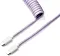 Keychron Coiled Aviator Cable, Tastaturkabel (Spiral-przewód materiałowy), 1.36m, fioletowy Vorschaubild