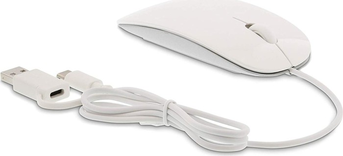 LMP MS-1657C Easy Mouse USB-C white/silver, USB
