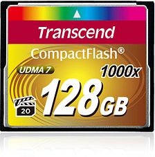 Transcend 1000x R160/W120 CompactFlash Card 128GB