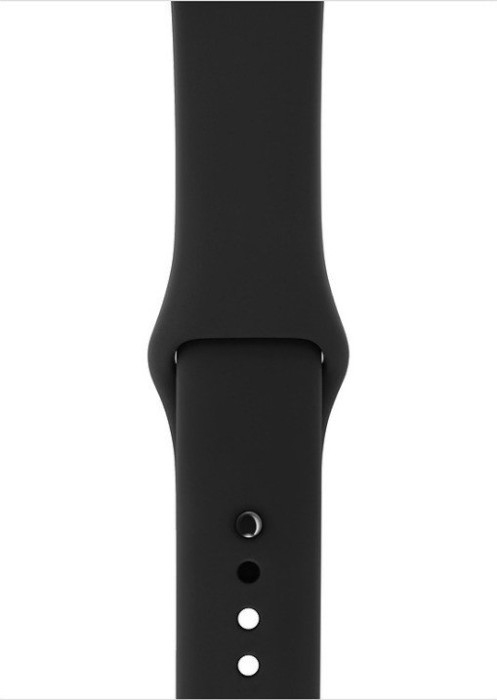 Apple Watch Series 3 (GPS) Aluminium 42mm grau mit Sportarmband schwarz