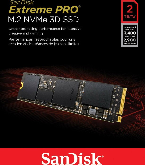 SanDisk Extreme Pro M.2 NVMe 3D SSD 2TB, M.2