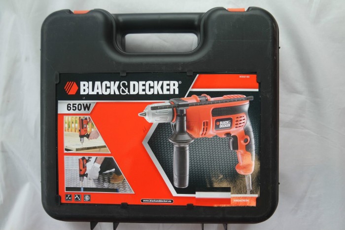 Black&Decker KR654CRESK zasilanie elektryczne wiertarka udarowa plus walizka