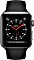 Apple Watch Series 3 (GPS + Cellular) Aluminium 42mm grau mit Sportarmband schwarz Vorschaubild