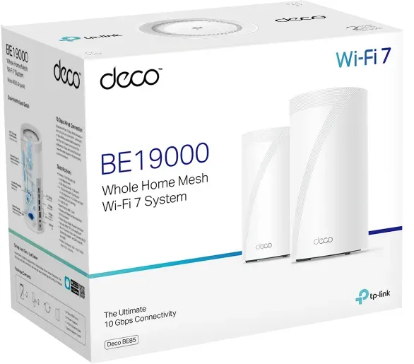 TP-Link Deco BE85, BE19000, Wi-Fi 7, sztuk 2 (Deco BE85 (2-Pack))