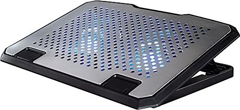 Hama Alu USB Notebook-Kühler Aluminium, blau beleuchtet