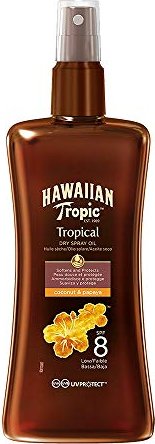 Hawaiian Tropic Protective Tanning Oil Kokosnuss Sonnenöl LSF8, 200ml