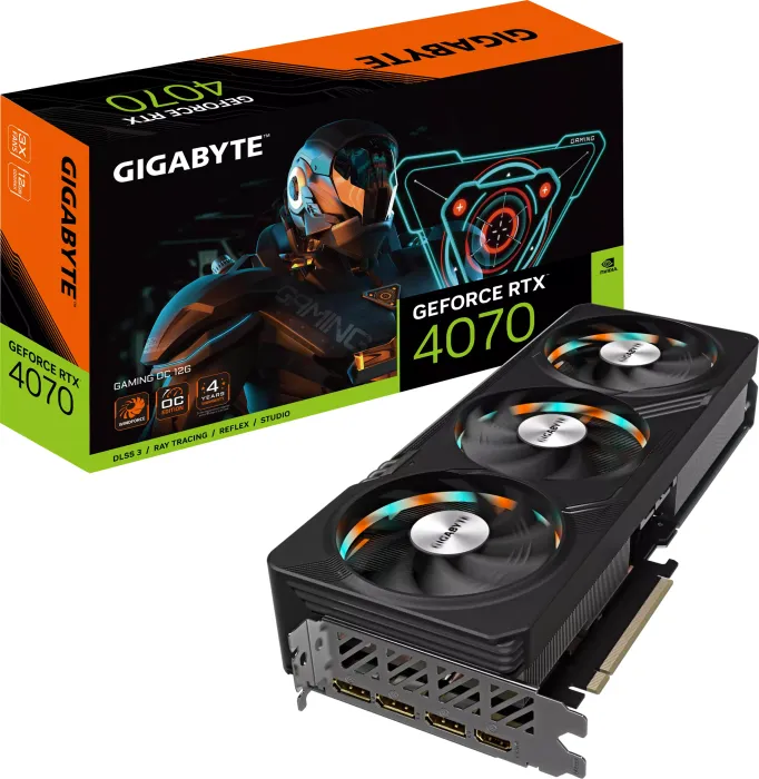GIGABYTE GeForce RTX 4070 Gaming OC 12G, 12GB GDDR6X, HDMI, 3x DP