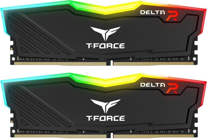 TeamGroup T-Force Delta RGB schwarz DIMM Kit 16GB, DDR4-3600, CL18-22-22-42