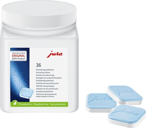 Phosphatfrei 4er Pack Jura Entkalkungstabletten 36 Tabletten in der Dose 