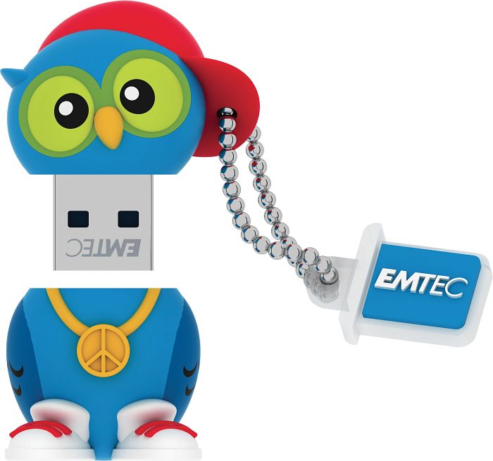 Emtec M341 Animalitos 2 DJ Owl 8GB, USB-A 2.0