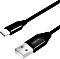 LogiLink USB 2.0 Kabel USB-A Stecker zu USB-C Stecker 1.0m schwarz (CU0140)