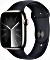 Apple Watch Series 9 (GPS + Cellular) 45mm Edelstahl graphit mit Sportarmband M/L Mitternacht (MRMW3QF)