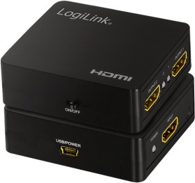 LogiLink HDMI-Splitter 1x2-Port 4K/60 Hz Downscaler klein