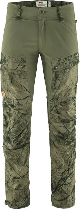 Fjällräven Keb Trousers długie spodnie green camo/laurel green (męskie)