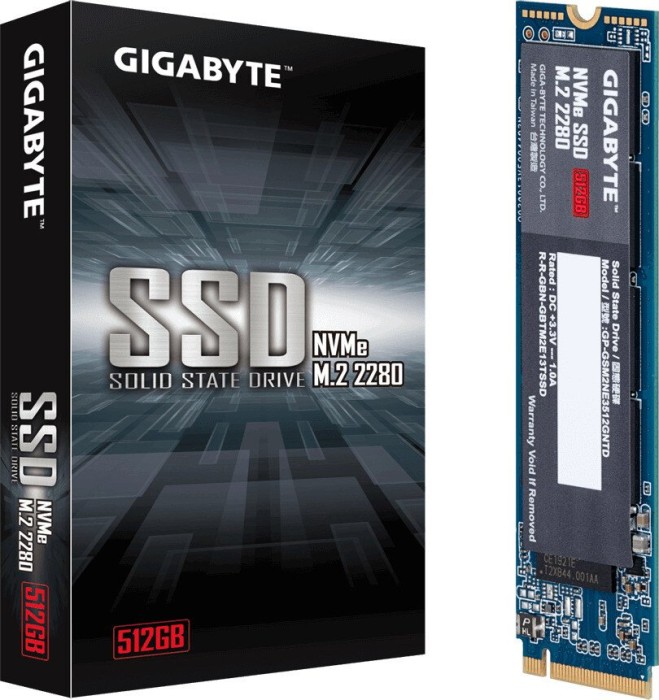 GIGABYTE NVMe SSD M.2 2280 512GB, M.2 2280 / M-Key / PCIe 3.0 x4
