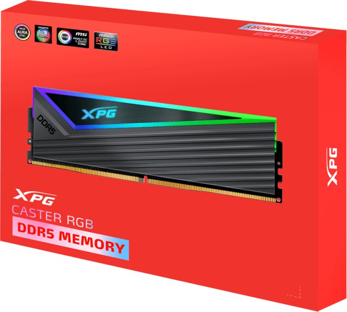 ADATA XPG CASTER RGB DIMM Kit 32GB, DDR5-6400, CL40-40-40, on-die ECC