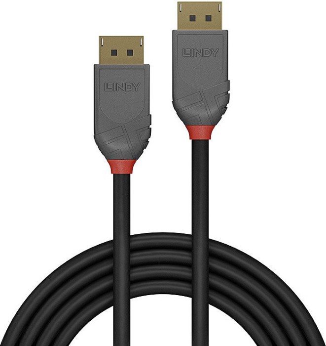Lindy DisplayPort 1.4 Cable, Anthra Line, 0.5m