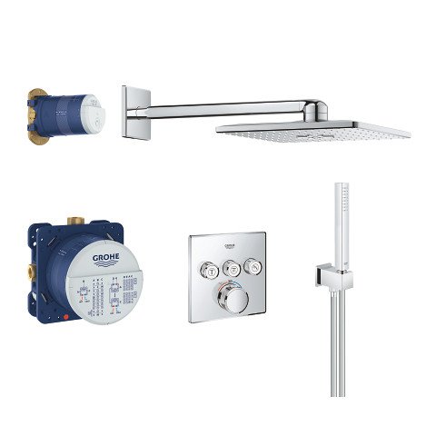 Grohe Grohtherm SmartControl Thermostat Duschsystem Set Rainshower 310 & SmartActive Cube chrom