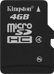 Kingston microSDHC 4GB, Class 4