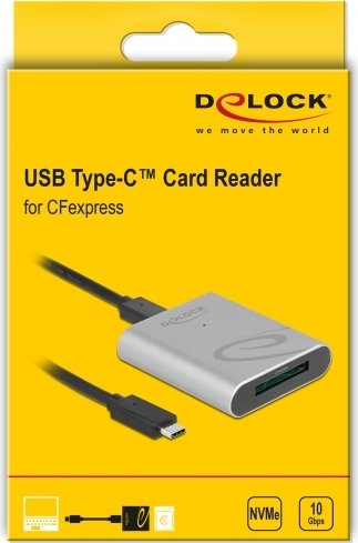 DeLOCK CFexpress 2.0 Type B Single-Slot-Czytniki kart pamięci, USB-C 3.1 [gniazdko]
