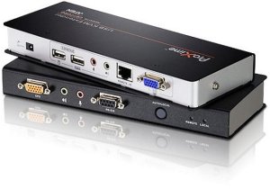 ATEN USB-VGA/Audio-Cat-5-KVM-Extender mit Entzerrung (1280 x 1024 bei 300 m)