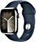 Apple Watch Series 9 (GPS + Cellular) 41mm Edelstahl silber mit Sportarmband S/M sturmblau (MRJ23QF)