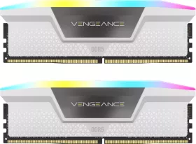 Corsair Vengeance RGB weiß DIMM Kit 32GB, DDR5-6000, CL30-36-36-76, on-die ECC (CMH32GX5M2B6000C30W)