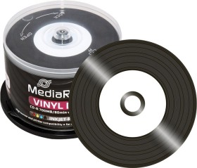MediaRange CD-R 80min/700MB 52x Vinyl-Design, 50er Spindel printable