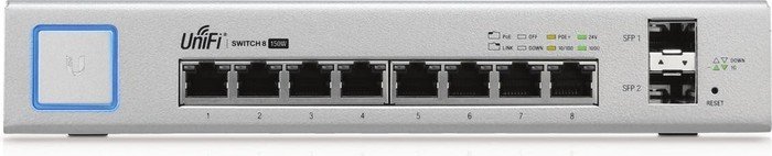 Ubiquiti UniFiSwitch 8 Desktop Gigabit Managed Switch, 8x RJ-45, 150W PoE+ (US-8-150W)