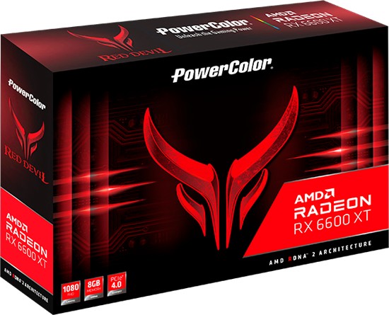 PowerColor Red Devil Radeon RX 6600 XT, 8GB GDDR6, HDMI, 3x DP