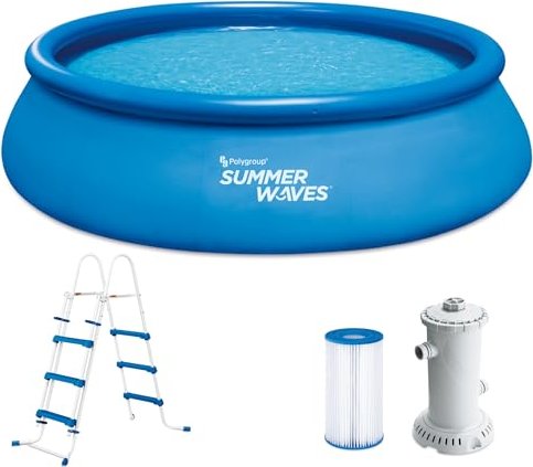 Summer Waves Quick Up basen okrągłe niebieski 457x107cm