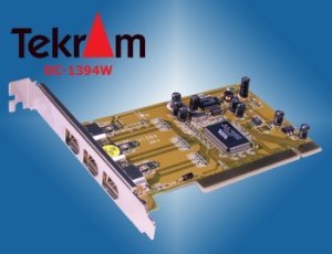 Tekram DC/TR-1394W, 3x FireWire, PCI