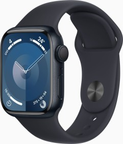 Apple Watch Series 9 (GPS) 41mm Aluminium Mitternacht mit Sportarmband S/M Mitternacht