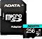 ADATA Premier Pro R100/W80 microSDXC 256GB Kit, UHS-I U3, A2, Class 10 (AUSDX256GUI3V30SA2-RA1)
