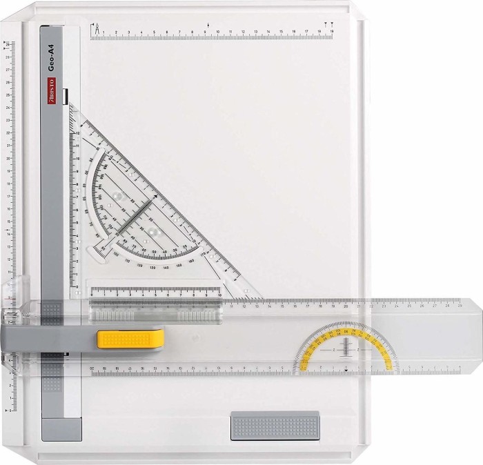 Aristo Geo Board Zeichenplatte A4, weiß, Schnellzeichendreieck, im Karton