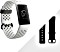 Fitbit Charge 3 Special Edition Aktivitäts-Tracker frostweiß/aluminium/graphitblau (FB410GMWT)
