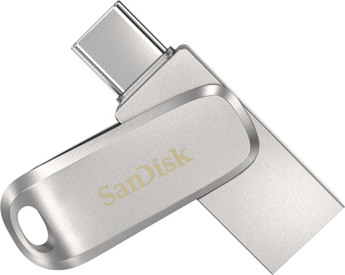 SanDisk Ultra Dual Drive Luxe srebrny 32GB, USB-A 3.0/USB-C 3.0