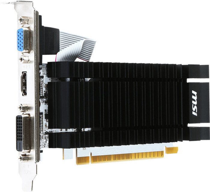 MSI GeForce GT 730, N730K-2GD3H/LP, 2GB DDR3, VGA, DVI, HDMI