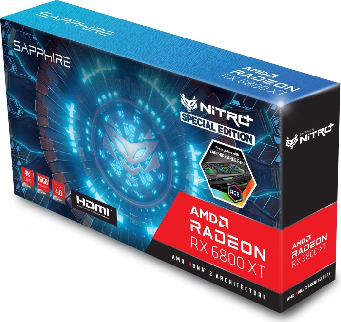 Sapphire Nitro+ Radeon RX 6800 XT SE, 16GB GDDR6, HDMI, 2x DP, USB-C, lite retail