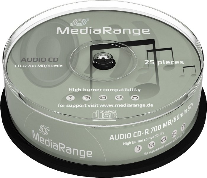 MediaRange CD-R 80min/700MB, 25er Spindel