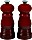 Le Creuset Classic mini młynak do soli/pieprzu zestaw, 2-częściowy czerwony wiśniowy (96002500060000)