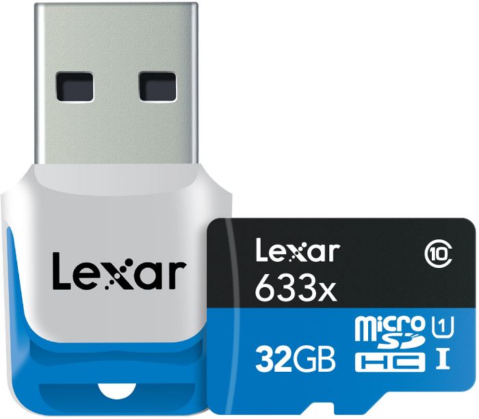 Lexar High-Performance 633x R95 microSDHC 32GB USB-zestaw, UHS-I, Class 10