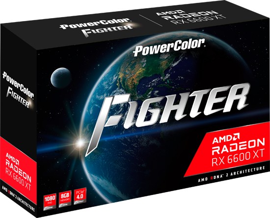 PowerColor Fighter Radeon RX 6600 XT, 8GB GDDR6, HDMI, 3x DP