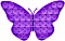 HCM Kinzel Bubble Fidget - Schmetterling purple (12465)