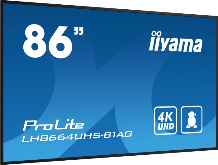 iiyama ProLite LH8664UHS-B1AG, 85.6"