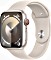 Apple Watch Series 9 (GPS + Cellular) 45mm Aluminium Polarstern mit Sportarmband M/L Polarstern (MRM93QF)