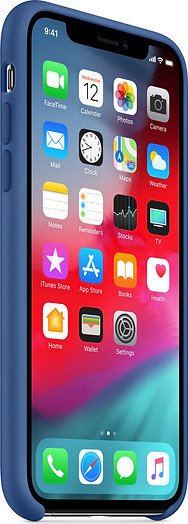Apple Silikonowe etui do iPhone'a XS delftyjski błękit